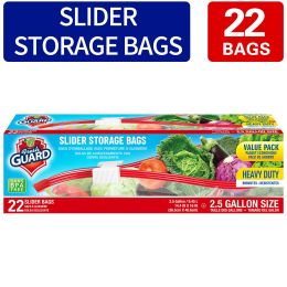 22 Count Slider Storage Bags, Zippered Fresh-keeping Bag, Heavy Duty Food Sorting Storage Bag, Food Preservation Sealed Bag, For Fruit, Grain