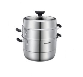 Steamer 304 Stainless Steel Pot Qiaoyi Take Thickened Stovetop Universal Steamer Steamer Drawer Household Steam Fish Pot Steamed Buns Pot SZ30VA1