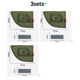 Stainless Steel Meat Cleaver Chef's Knife Cleaver (Option: Sheath stone 3 sets)