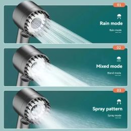 5-Filter Rain Shower Head - High-Pressure Water Flow & Durable Painted Finish For A Luxurious Shower Experience (Option: 9packagingsetincluding5filter)
