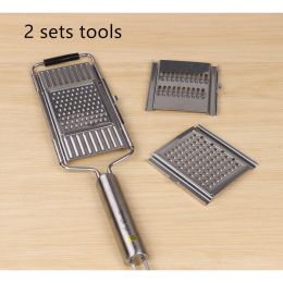 Stainless Steel Grater, Vegetable And Fruit Slicer, Peeler (Option: 2 sets tools)