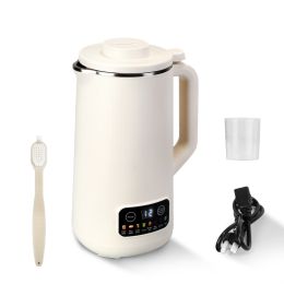 1Pc 27OZ Nut Milk Maker With 12Hours Delay Function Self-Cleaning Keep Warm Automatic Soy Milk Maker Machine For Homemade Soya Milk Rice Paste Ju (Option: White)
