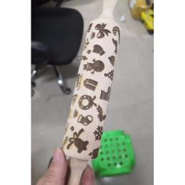 Rolling Pin Christmas Embossing (Option: 1style 43cm)