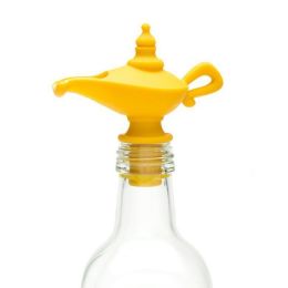Oil Pourer And Stopper, Wine Pouring Device,Silicone Oil Pour Spout For Olive Oil, Aladdin Lamp Design Oil Dispenser Bottle Stopper (Option: 1pcs)